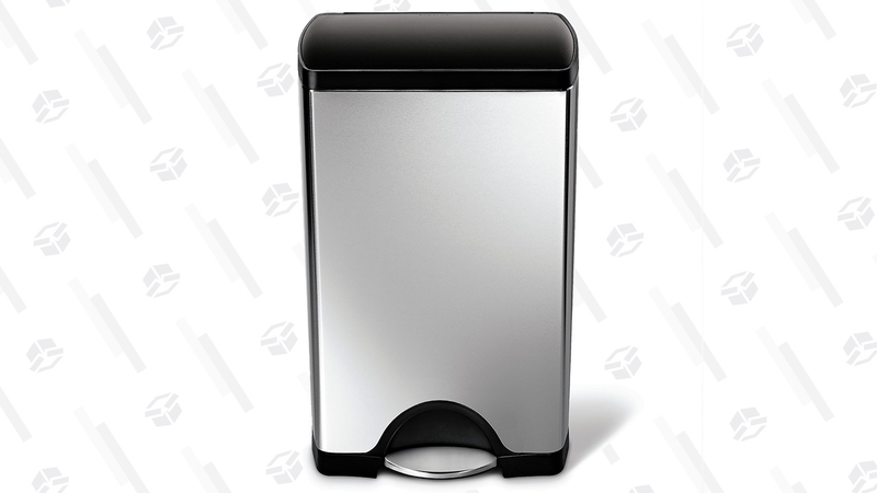 Simplehuman 38 Liter / 10 Gallon Stainless Steel Rectangular Kitchen Step Trash Can | $80 | Amazon